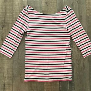 Gap size medium 3/4 sleeved striped top